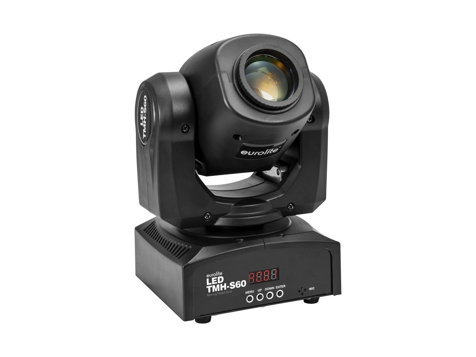 EUROLITE LED TMH-S60 Moving-Head Spot | Kompakter Moving-Head-Spot mit 60-W-LED, Gobos und Farbrad