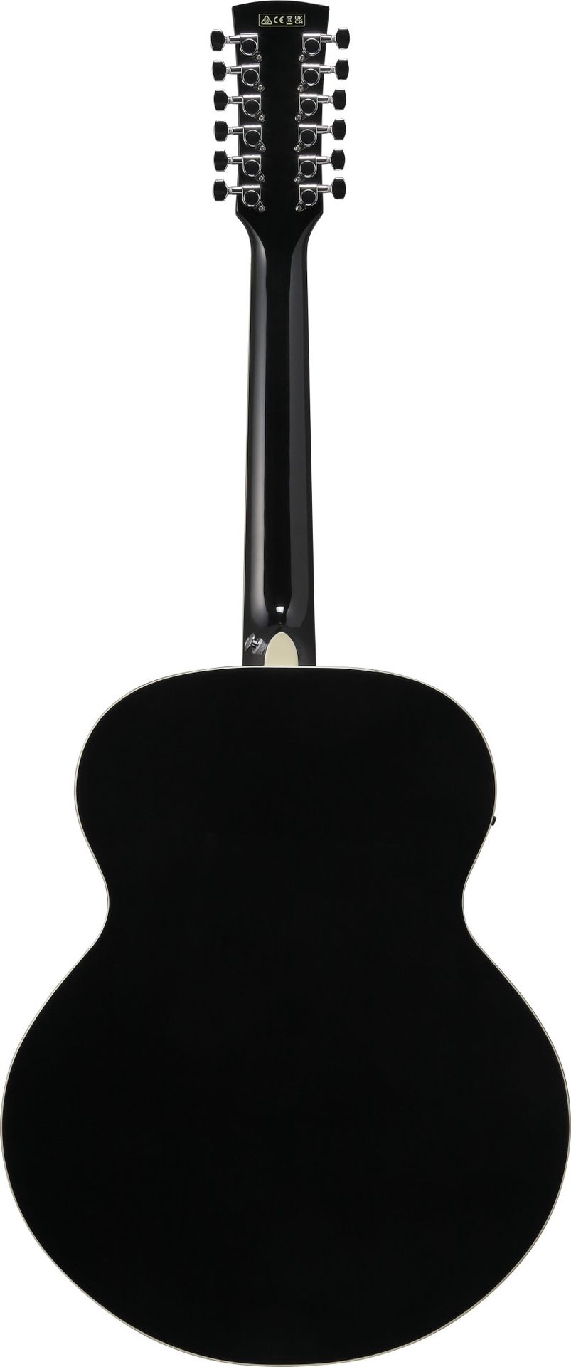 Ibanez AJ7012M1E-BK  12-Saiter Akustikgitarre mit Pickup