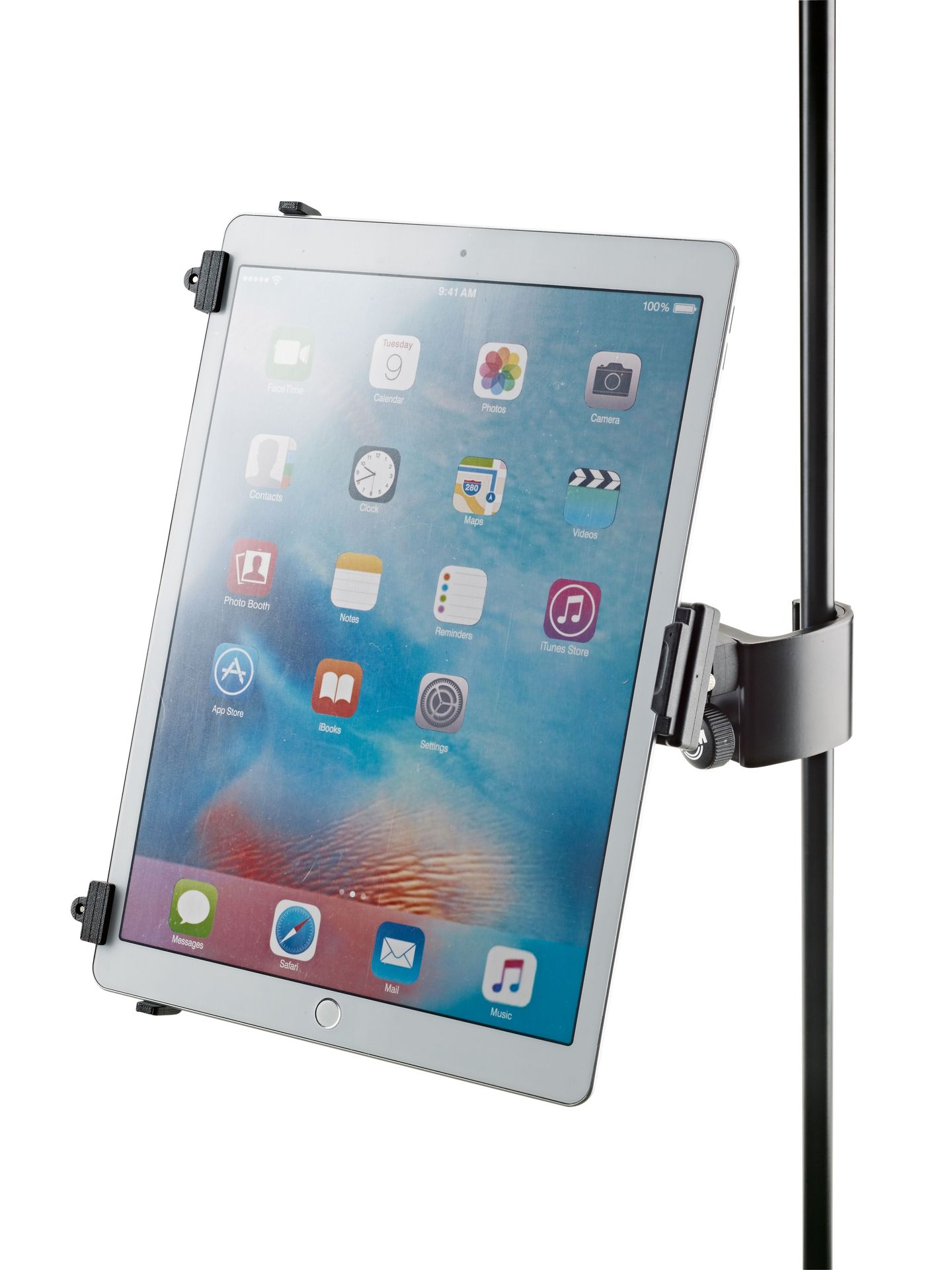 K&M 19791 Tablet PC Halter für iPad mit Stativklemme schwenk-und neigbar 