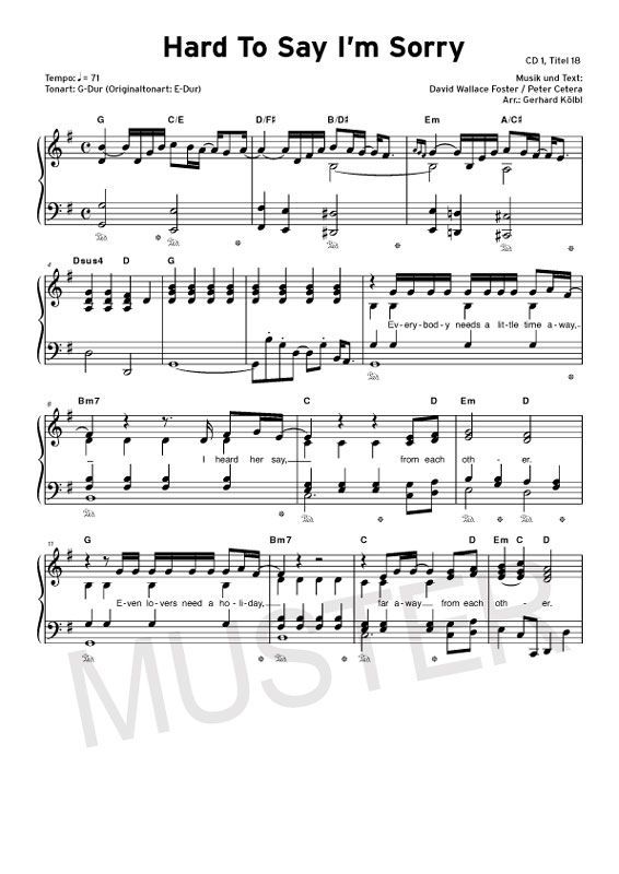 Noten Die 40 besten Pop Piano Ballads 1 Ed. Hage EH 3711_00009499_