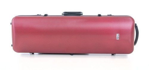 GEWA Etui/ Koffer Violine Polycarbonat  4/4  rot, 2,4kg, Rucksackriemen