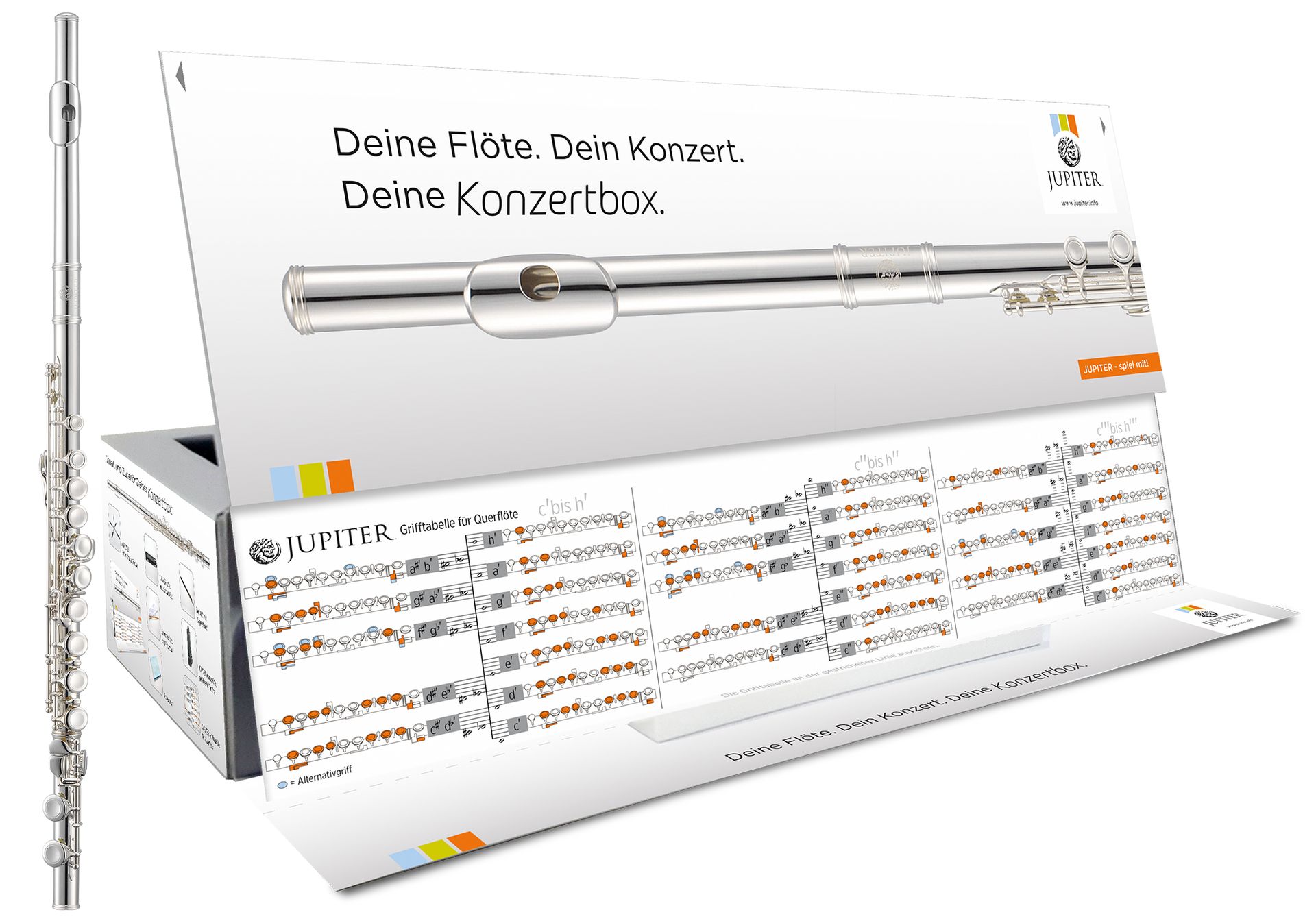 4058059061462 - JFL-700-E Querflöte Konzertbox  Neusilber versilbert geschlKlappen