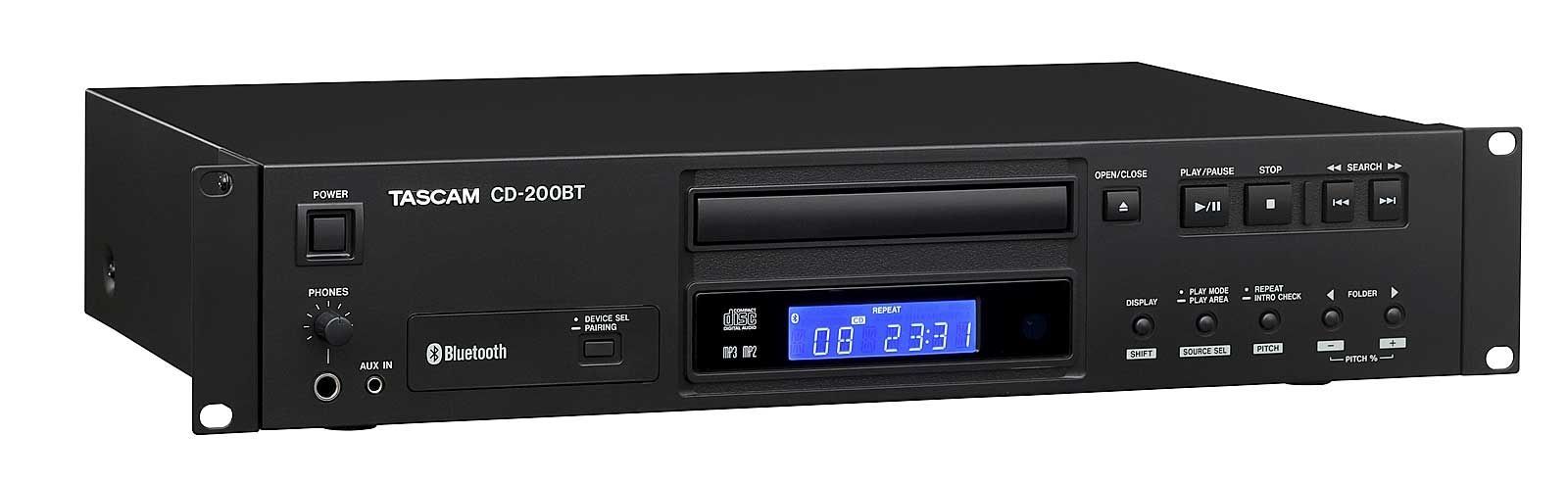 Tascam CD-200 BT CD-Player mit Bluetooth-Empfänger inkl. Fernbedienung