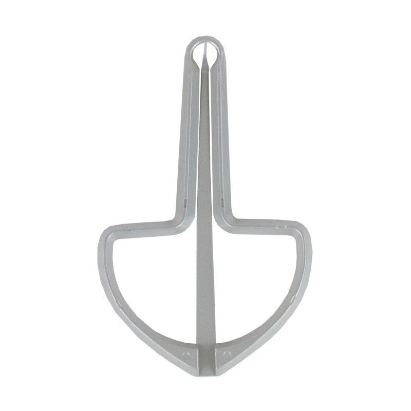 Migma Maultrommel groß ca. 103 x 65 mm  Metall, grau/ silberfarbig