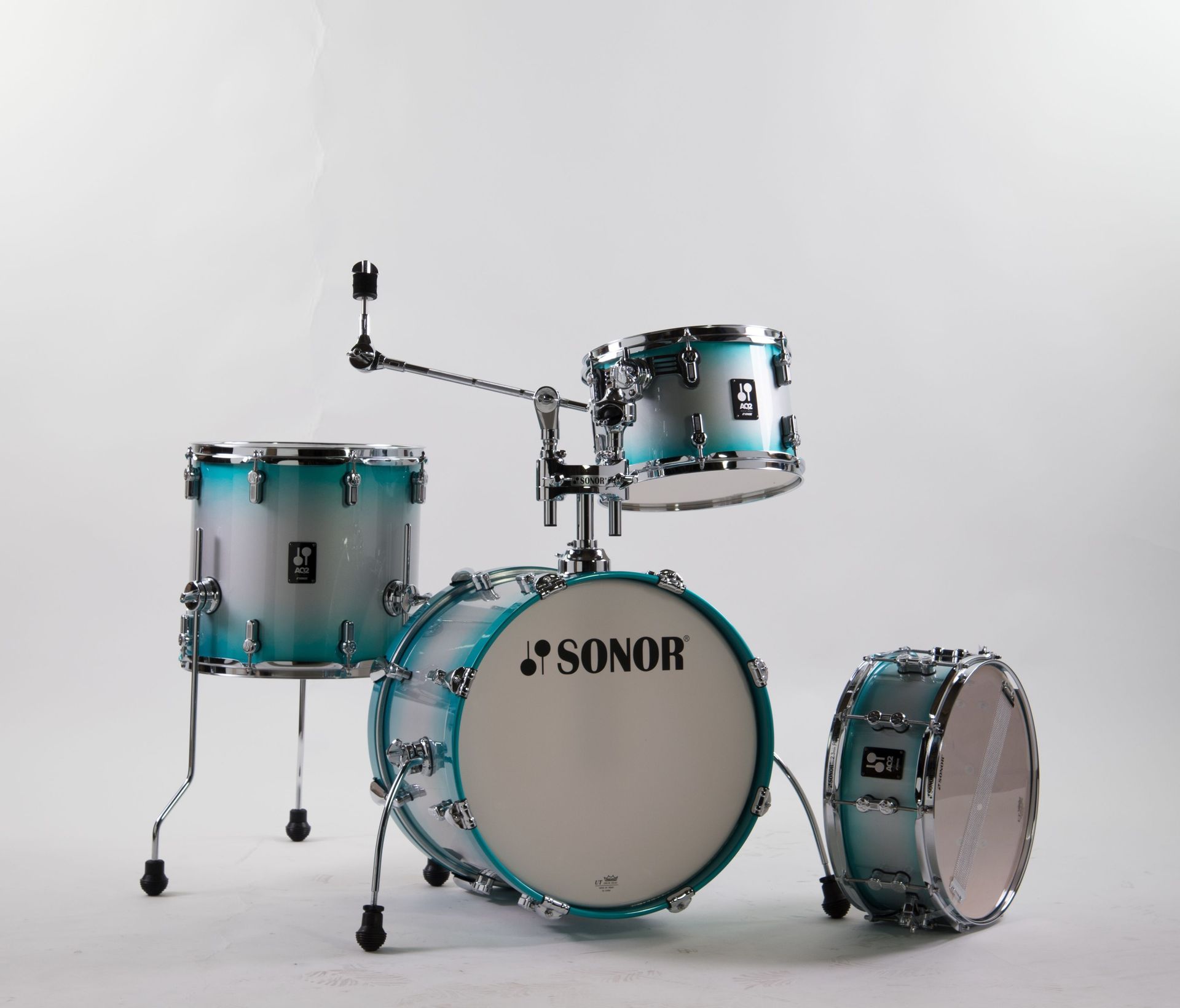 Sonor AQ2 Bop Set ASB aqua silver burst 18 12 14 14 x6 Snare Aussteller