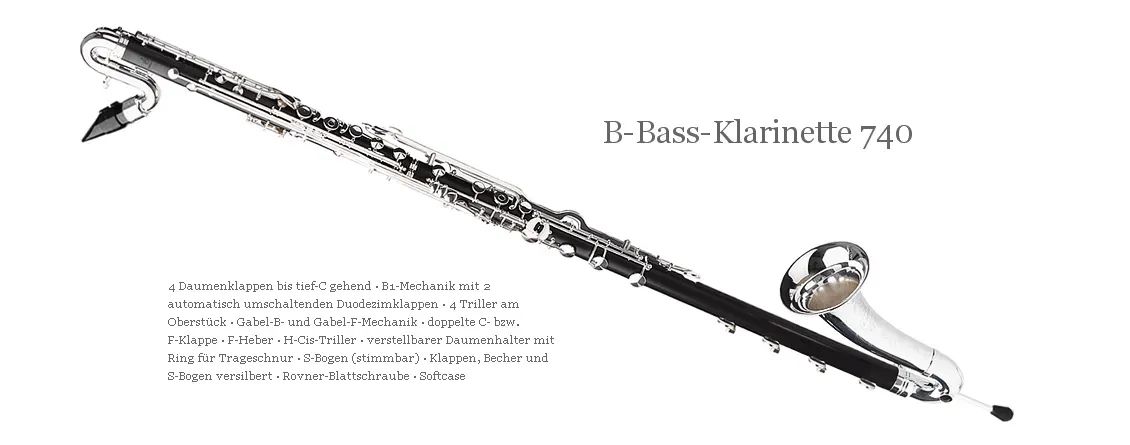 F.A.Uebel B-740 B-Bassklarinette -  deutsches System