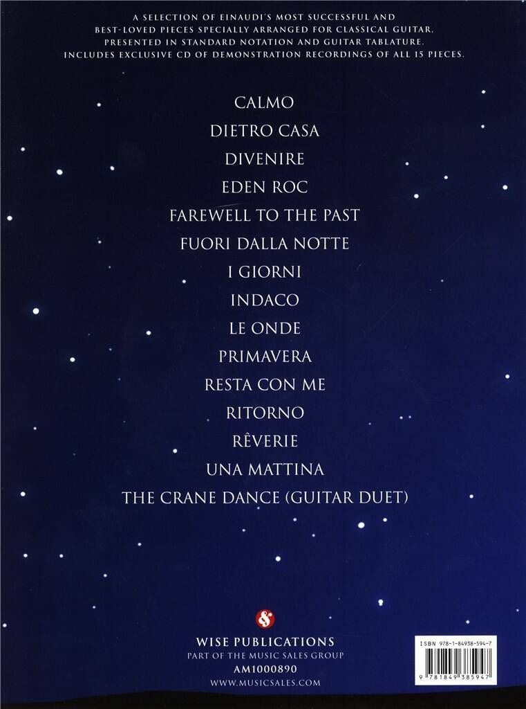 Noten Ludovico Einaudi The Classical Guitar Collection MSAM 1000890 Klassische