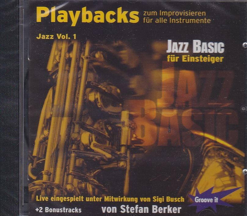 CD Jazz Playbacks 1 zum Improvisieren für Einsteiger Stefan Berker Groove it 