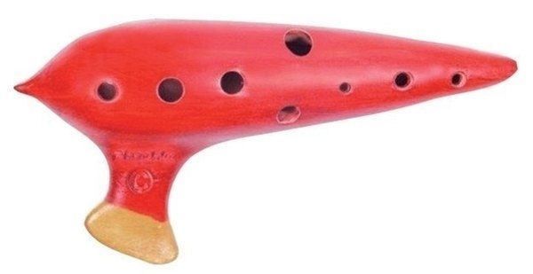 GEWA Ocarina Premium 10 Loch G rot Konzert-Okarina, incl.Tasche, so lange Vorrat