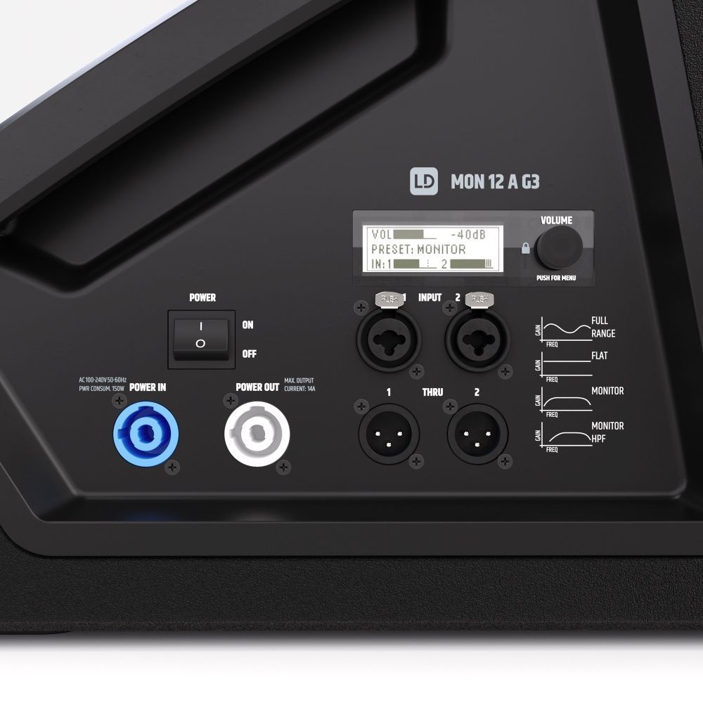 LD Systems MON 12 A G3 Bühnenmonitor aktiv 12" Coaxlautsprecher mit DynX DSP_00052404_