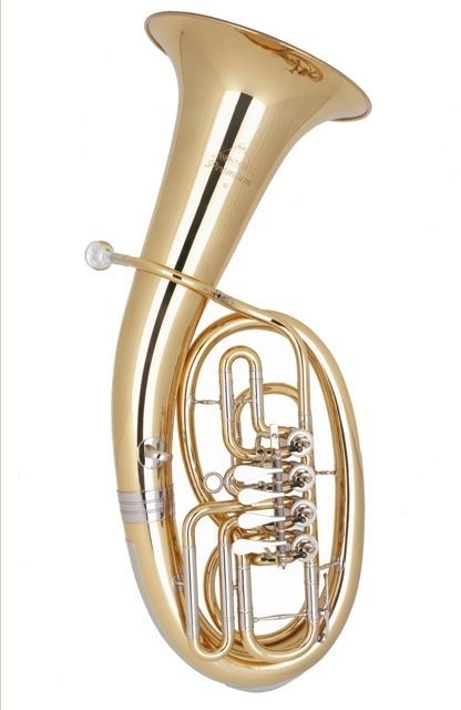 Miraphone 54-L B-Bariton Goldmessing 54L 1100A,  4 Ventile 