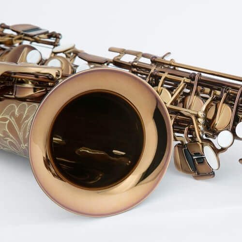 Chateau Altsaxophon, CAS50 C Powerbell Schallstück, dunkler Goldlack, Cognac