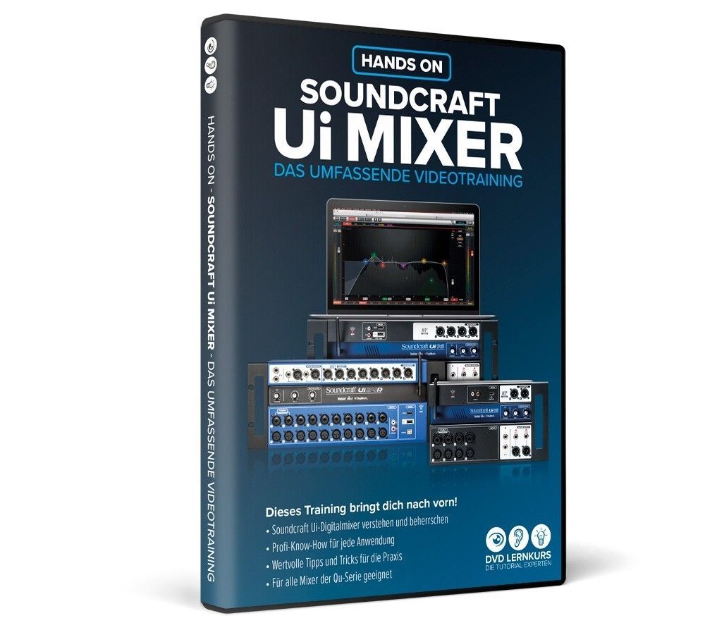 DVD Lernkurs Hands On Soundcraft Ui Mixer Videolernkurs