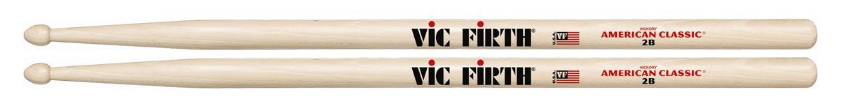 VIC FIRTH 2B Drumsticks American Classic Serie Hickory