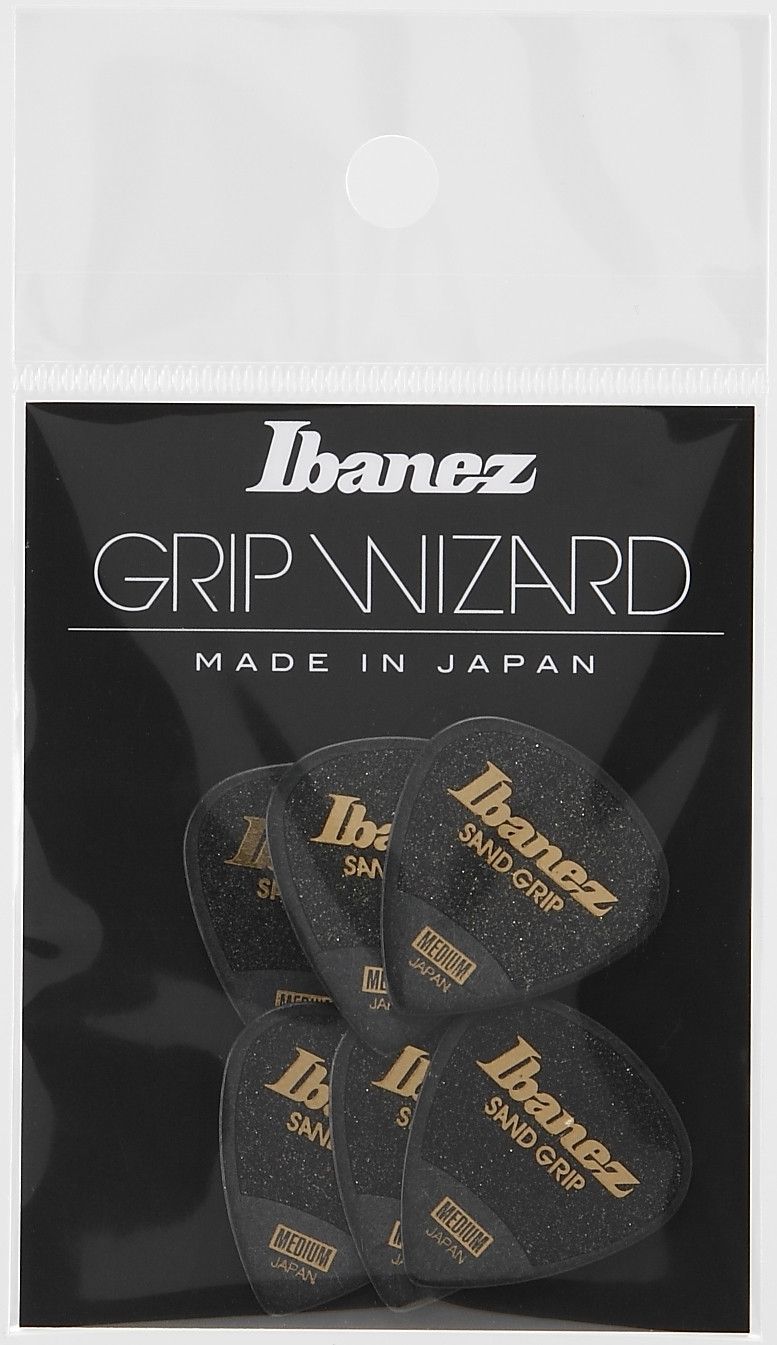 Ibanez PPA16MSG-BK 0,8mm Flat Pick Sand Grip 6er Pack_00035230_