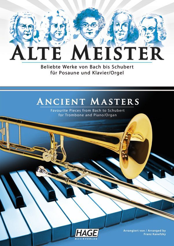 Noten Alte Meister für Posaune und Klavier (Orgel) F. Kanefzky Hage 1516