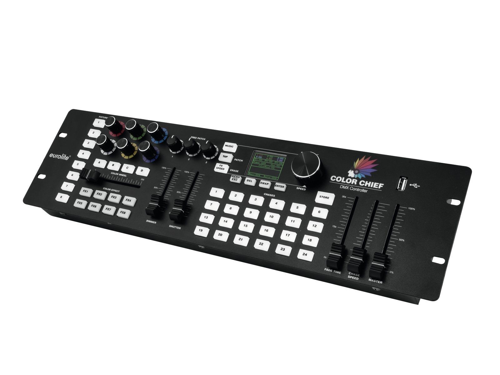 EUROLITE DMX LED Color Chief Controller DMX-Lichtmixer mit innovativer Steuerung