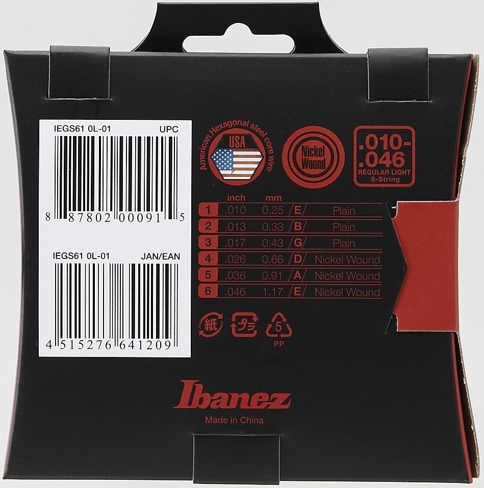 Ibanez IEGS61 E-Gitarren Saiten für 6-Saiter 010-046_00036121_