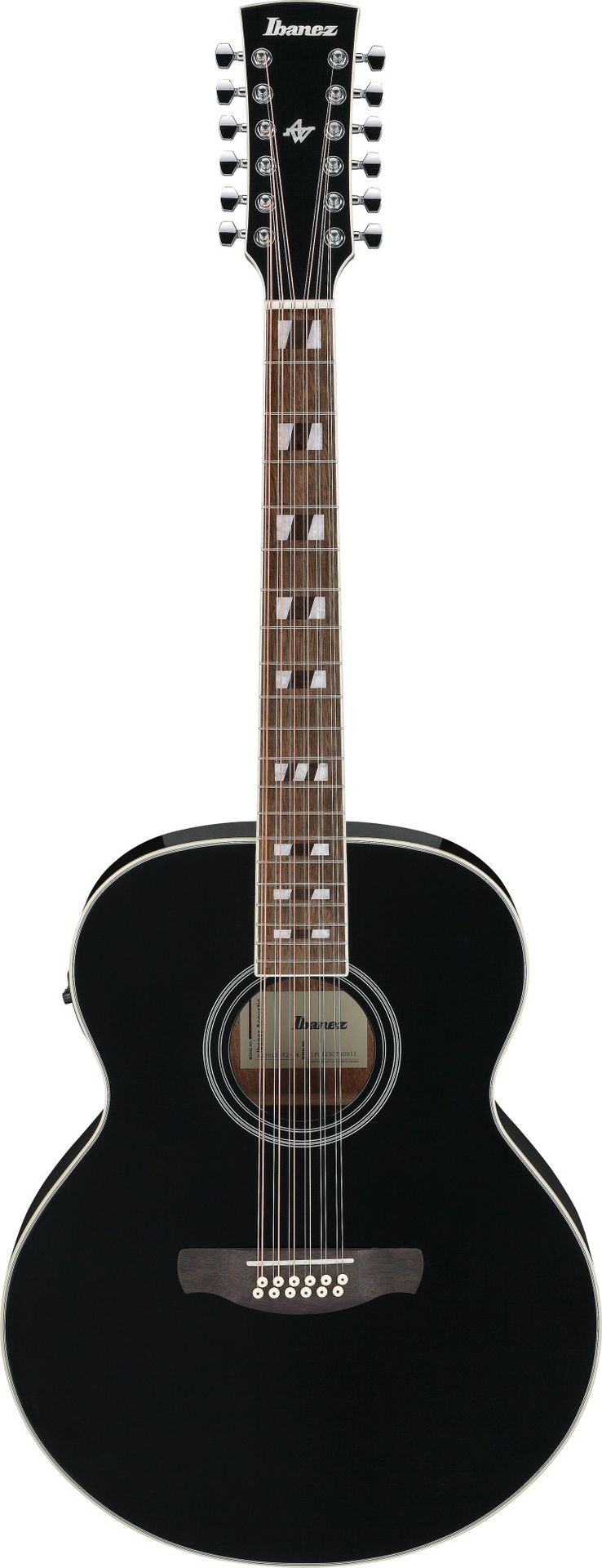 Ibanez AJ7012M1E-BK  12-Saiter Akustikgitarre mit Pickup_00054519_