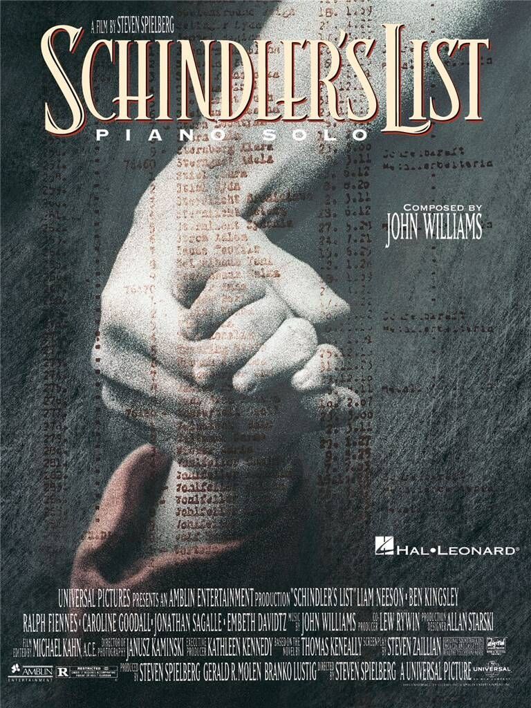 Noten SCHINDLER'S LISTE - Piano Klavierausgabe John Williams HL120924