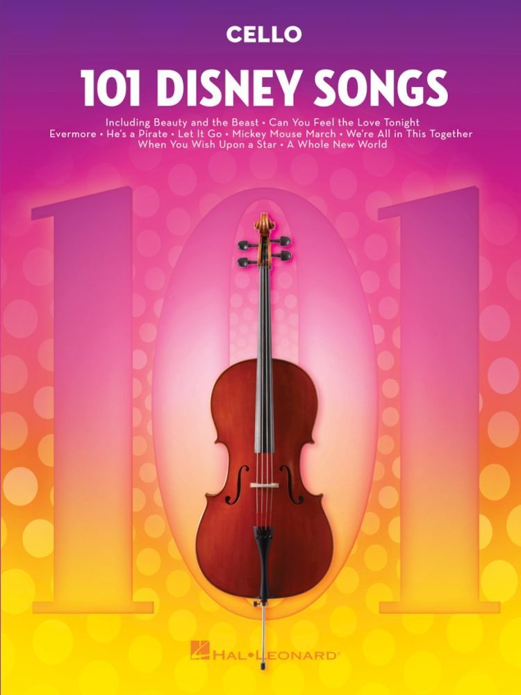 Noten 101 Disney Songs Cello Violoncello HL 244126 Hal Leonard