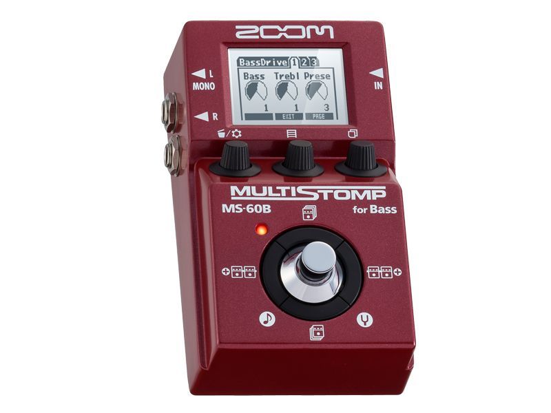 Zoom Multistomp MS-60B Singlestompbox für E-Bass 55 Effekte 