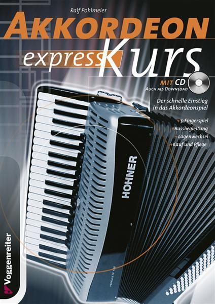 Noten Akkordeon express Kurs incl. CD für Akkordeon Voggenreiter 0210 accordion_00007339_
