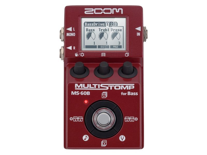 Zoom Multistomp MS-60B Singlestompbox für E-Bass 55 Effekte 