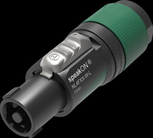 Neutrik NL4FXX-W-L Speakonstecker 4-polig schwarz