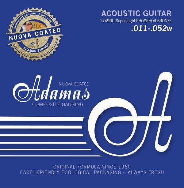 Adamas 1749NU Nuova Coated 6 String 011-.052 Super Light