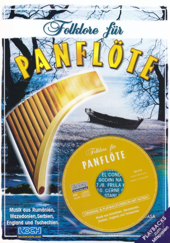 Noten Folklore für Panflöte incl. CD 10 bekannte Titel Koch Verlag 023549