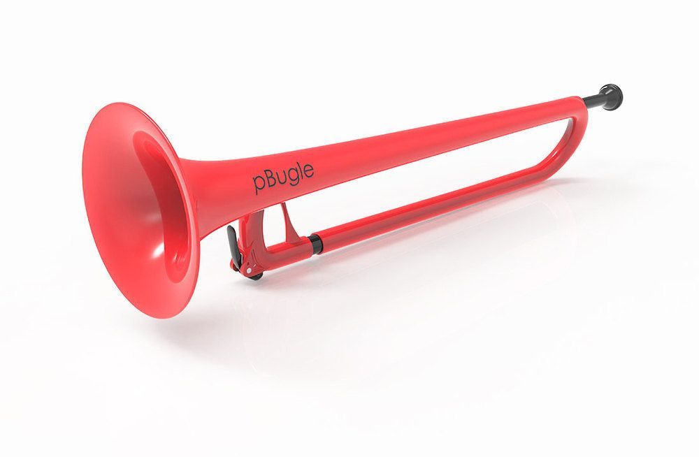P Bugle, PBugle,  "Lern-Trompete" rot, Fanfare/ Kindertrompete ohne Ventile