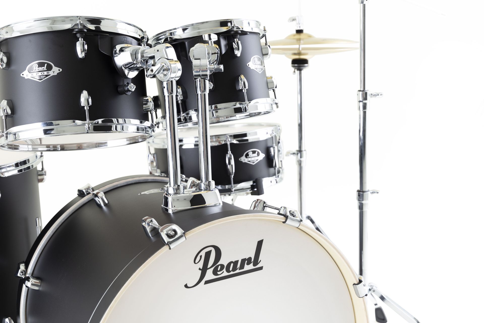 Pearl Export EXX725SBR/C761 Satin Shadow Black  Drumset 22/10/12/16/ Snare