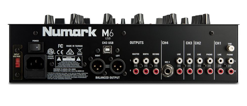 Numark M6 USB Black DJ-Mixer