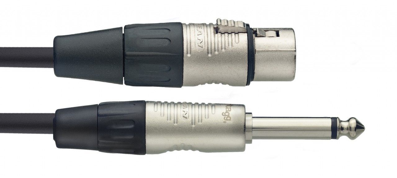 Mikrofonkabel REAN XLR female/ 6,3mm Klinkenstecker, 6 Meter, schwarz_00025535_