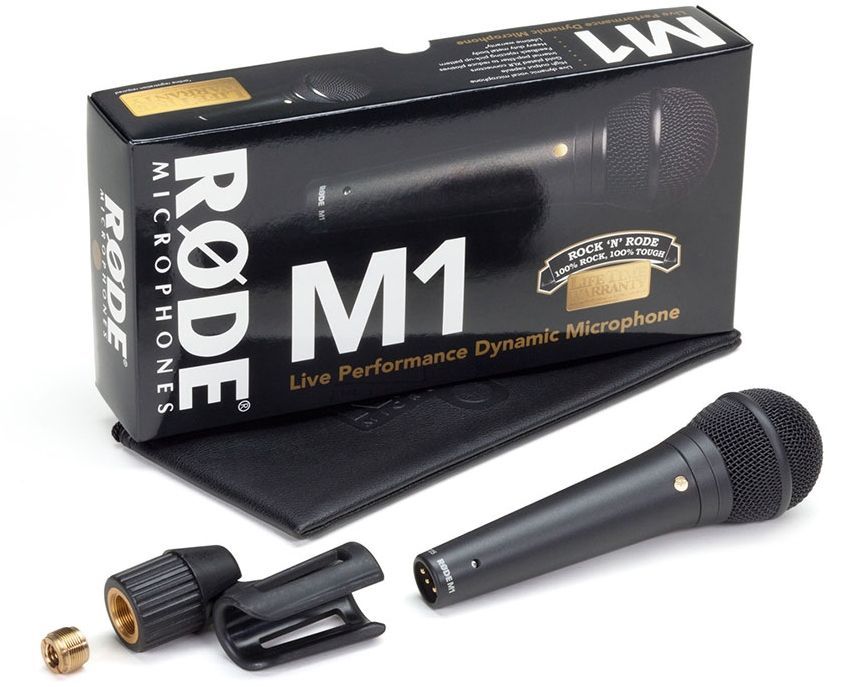 0698813000845 - RODE Microphones M1 Gesangs-Mikrofon Übertragungsart (Details)Kabelgebunden inkl Klammer XLR Kabelgebunden