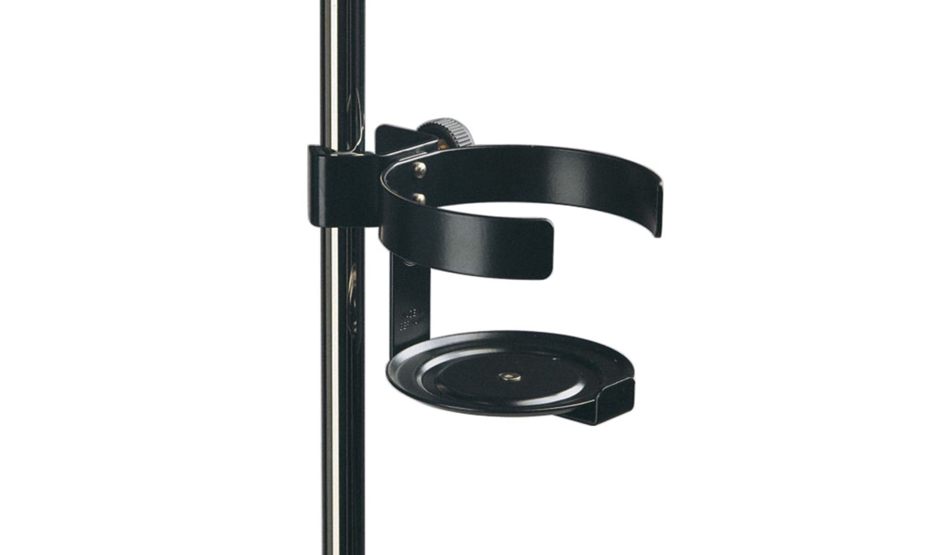 K&M 160/2 Getränkehalter 16020 zum Anklemmen schwarz Restbestand!