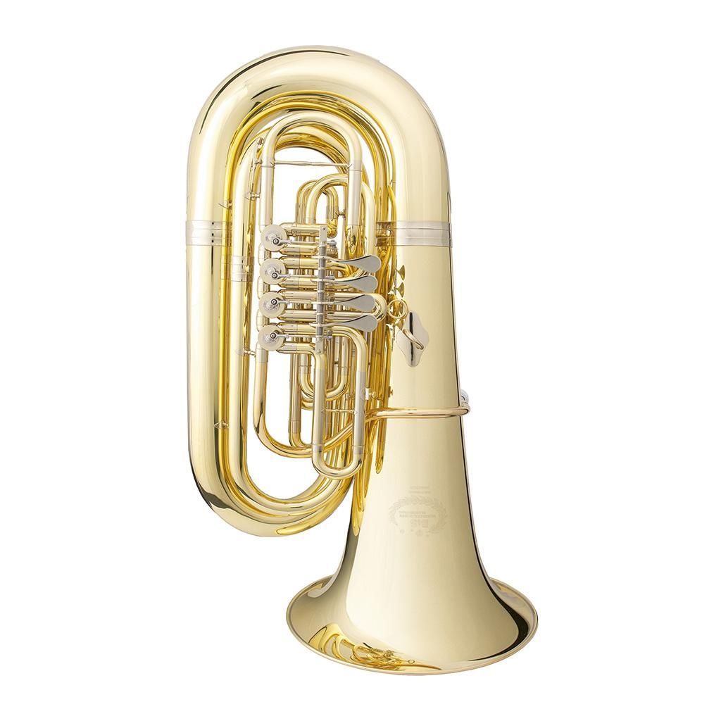 B&S GR-51LGB Bb-Tuba, Bohrung 19,00-20,00mm, 4 Ventile, Etui + Zubehör GR51L