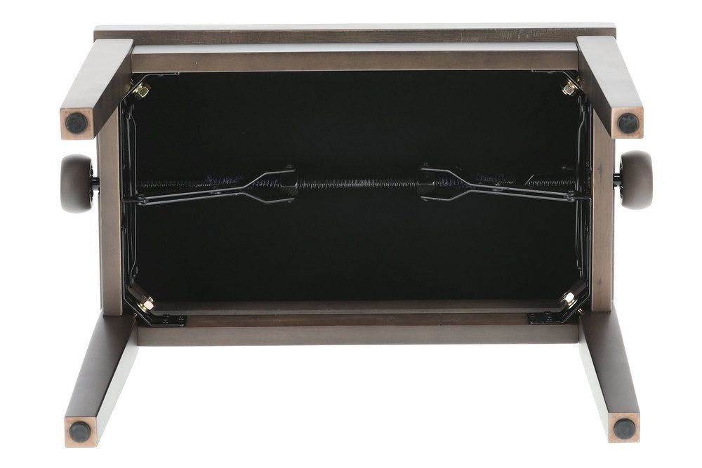 Markstein Klavierbank DELUXE DW Nussbaum dunkel, Sitzbezug schwarz, verstellbar Markstein Klavierbank DELUXE DW Nussbaum dunkel, Sitzbezug schwarz, verstellbar