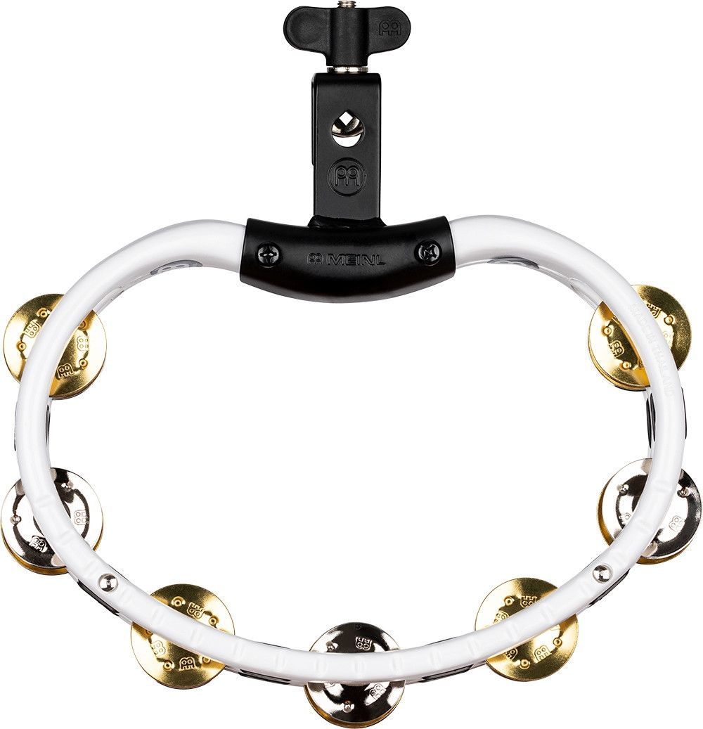 Meinl TMT2M-WH Drum Tambourin Stahl-/ Messingschellen 