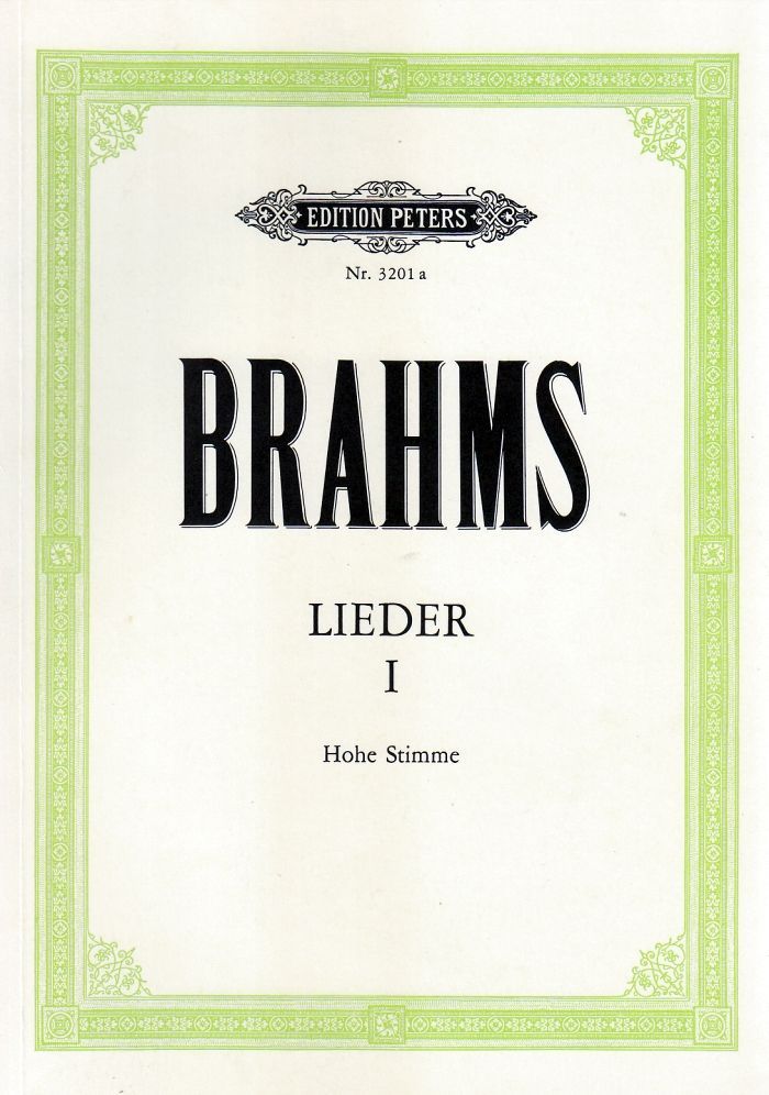 Noten Lieder Brahms Hohe Stimme Peters EP 3201a_00052387_