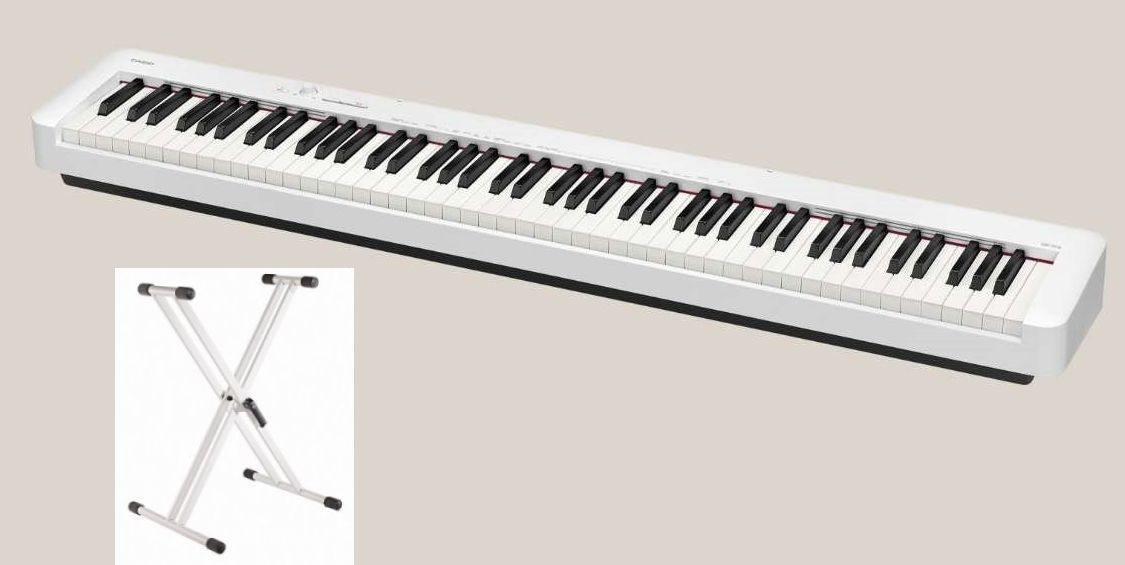 Angebot ! Casio CDP-S110 WE Set Digitalpiano mit Rick 20 Ständer