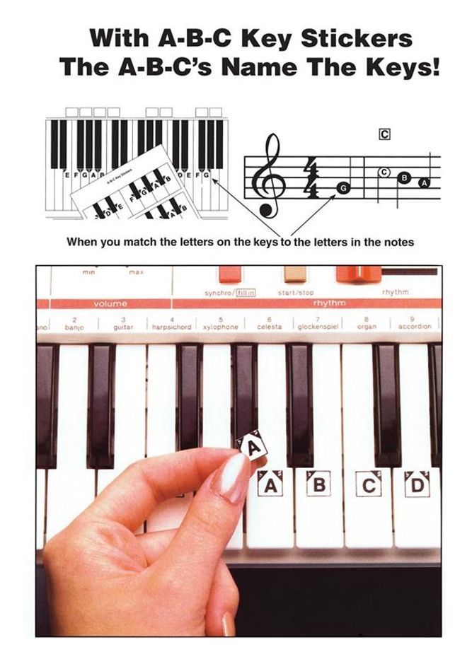 Noten ABC Keyboard Stickers Notenaufkleber Hal-Leonard HL1009 Tastaturaufkleber _00050055_
