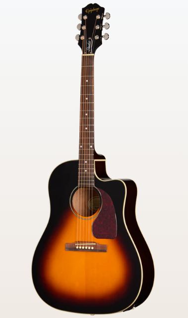 0711106174044 - Epiphone J-45 Studio EC Vintage Sunburst incl Gigbag