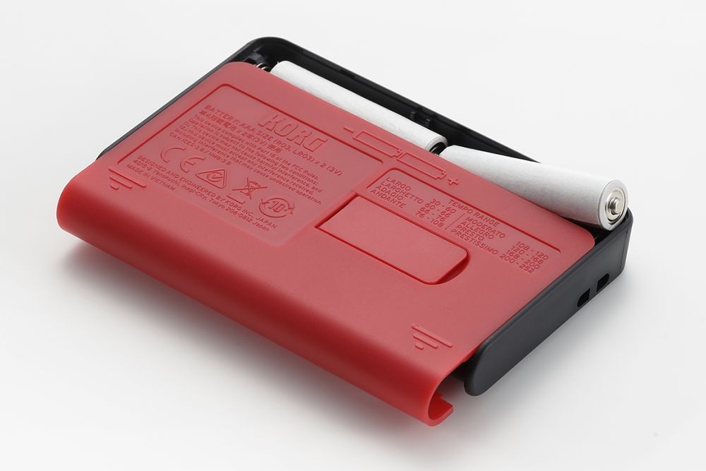 Korg MA-2 black/red, DigitalMetronoml mit Ohrhöreranschluss, Display, Speaker_00040335_