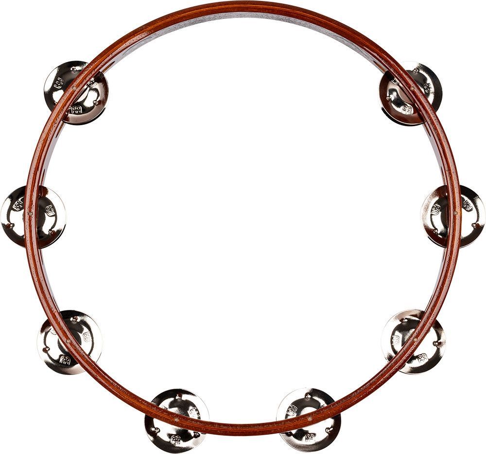 Meinl TA1AB Holz Tambourin Schellenkranz Stahlschellen
