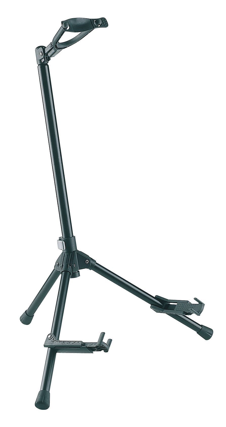 K&M 17685 Memphis 20 Gitarrenständer, Gitarrenstativ mit Sicherheitsbügel, black_00005418_