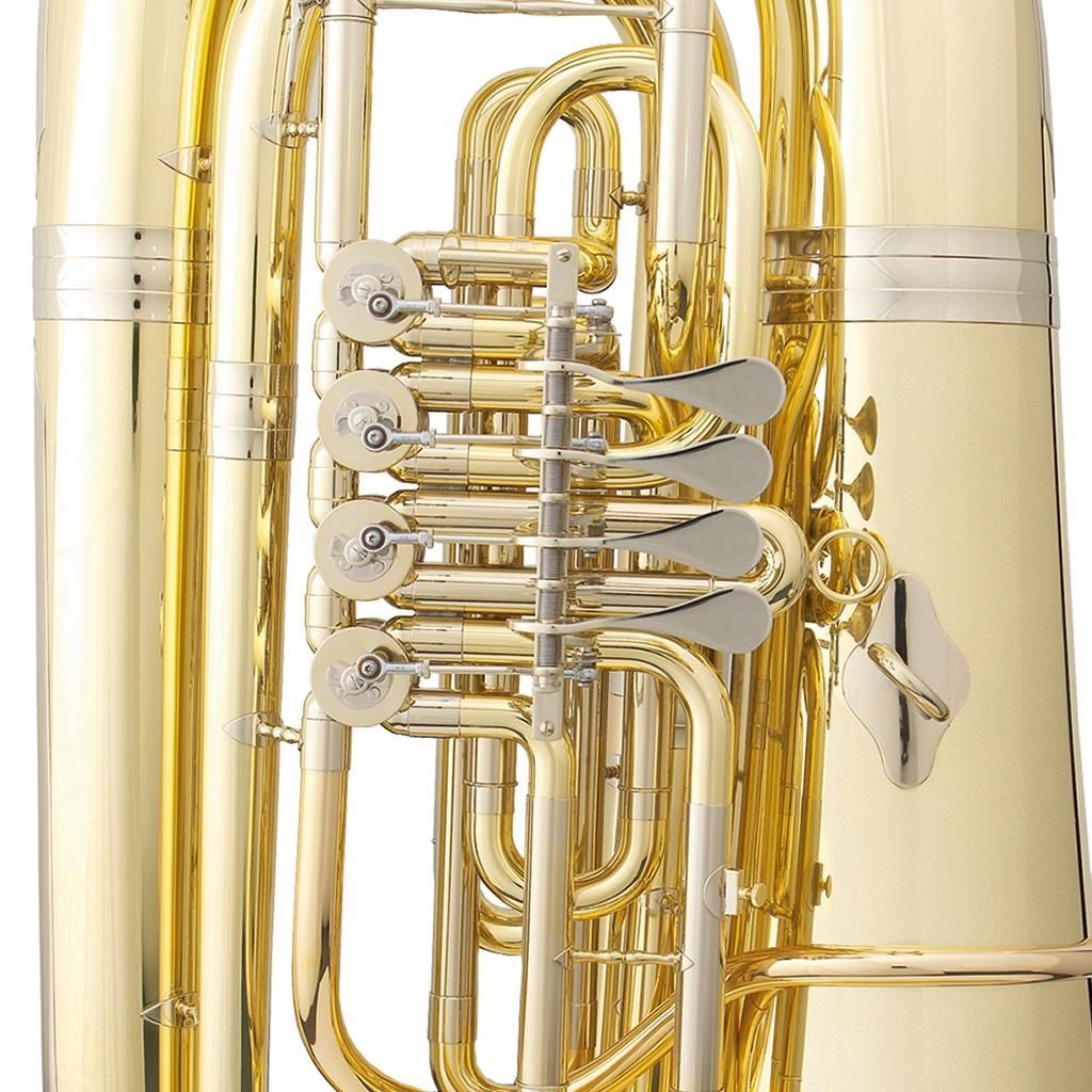 B&S GR-51LGB Bb-Tuba, Bohrung 19,00-20,00mm, 4 Ventile, Etui + Zubehör GR51L