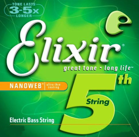 Elixir Nanoweb E-Bass Saiten,5-String Satz 045-130
