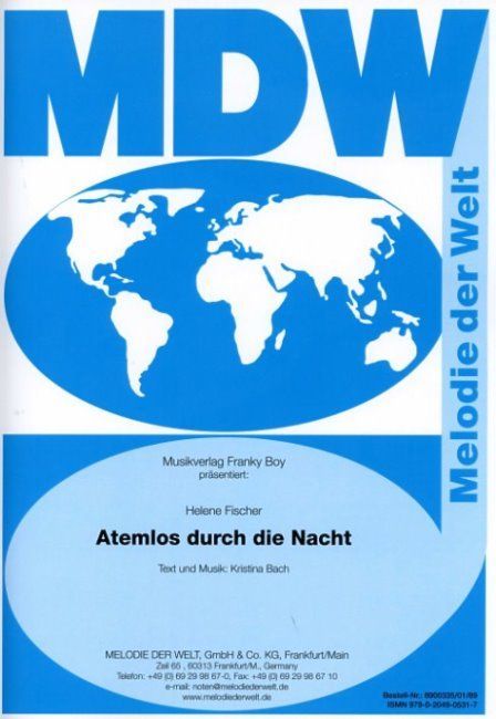 Noten Atemlos durch die Nacht Helene Fischer Einzelausgabe EA_00031767_
